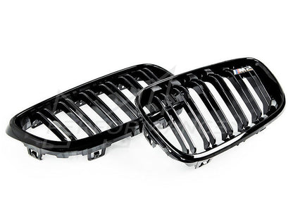 AUTOID BMW F22 F23 F87 Gloss Black Kidney Grilles (Inc. 218d, M235i, M240i & M2)