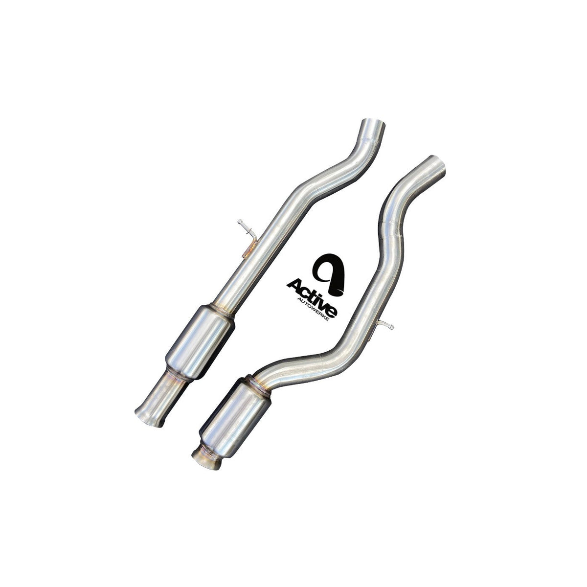 Active Autowerke BMW F80 F82 Exhaust Mid-Pipe - Resonated (M3 & M4) - ML Performance US