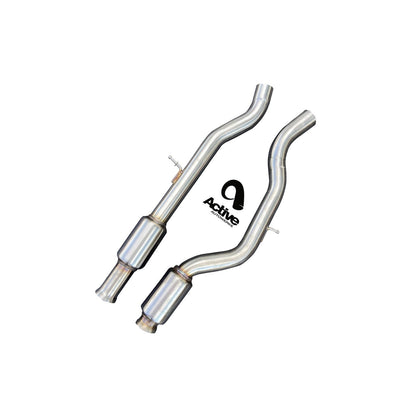 Active Autowerke BMW F80 F82 Exhaust Mid-Pipe - Resonated (M3 & M4) - ML Performance US