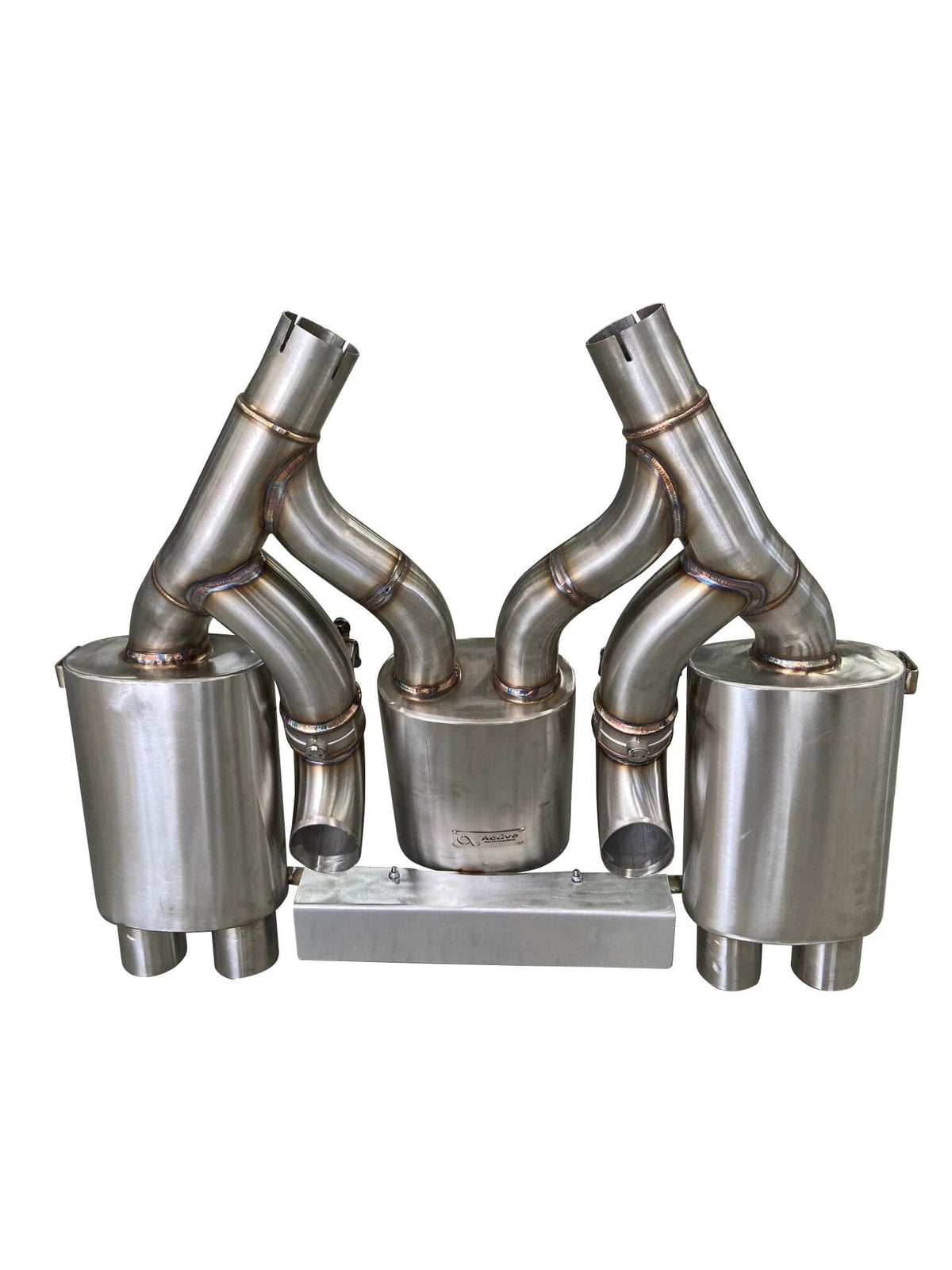 Active Autowerke BMW F80 F82 Maad Maxx 3 Can Valved Rear Exhaust Section (M3 & M4)