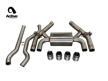 Active Autowerke BMW F87 LCI M2 Competition Valved Rear Axle-Back Exhaust - ML Performance US