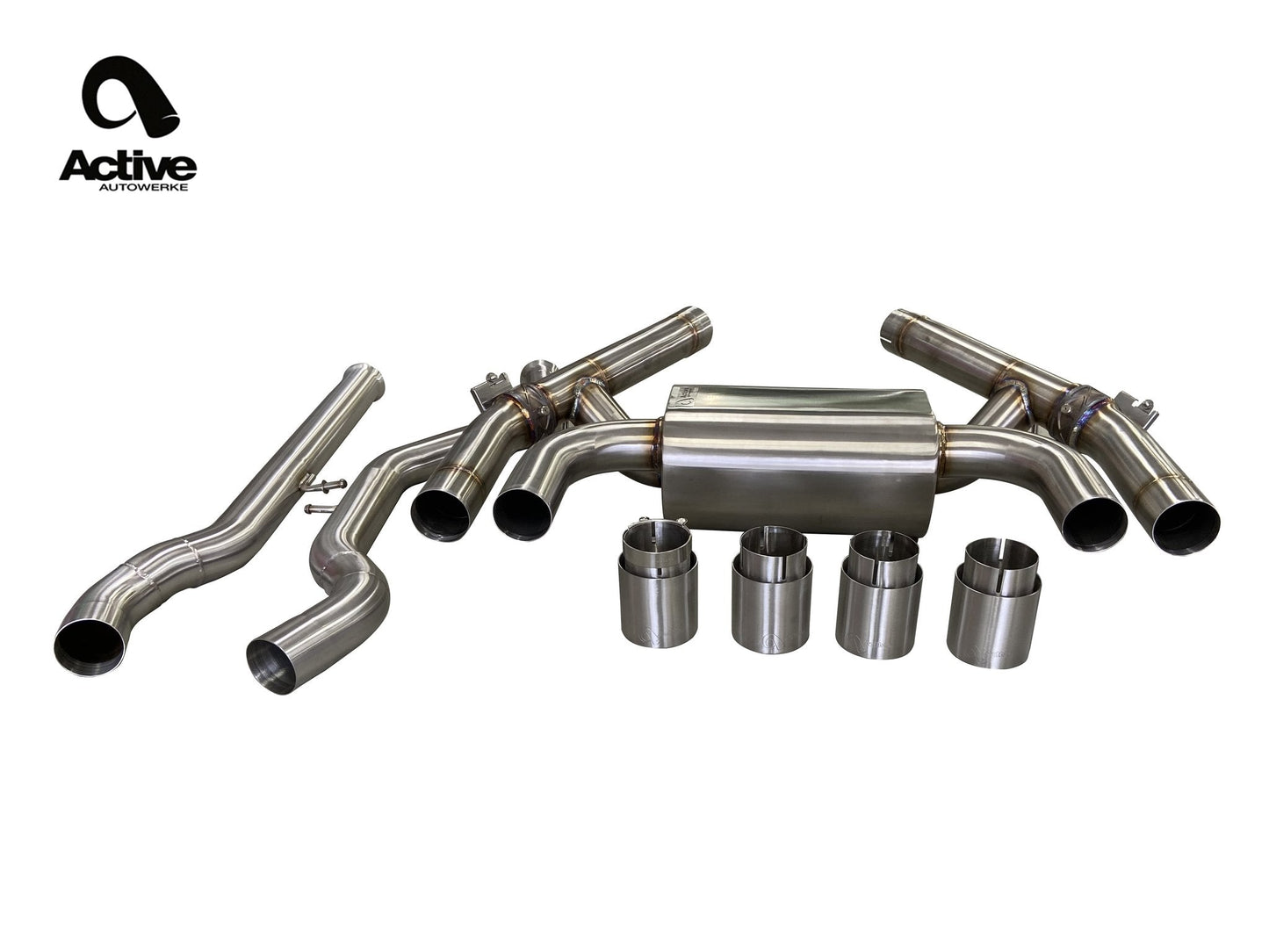 Active Autowerke BMW F87 LCI M2 Competition Valved Rear Axle-Back Exhaust - ML Performance US