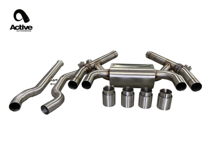 Active Autowerke BMW F87 LCI M2 Competition Valved Rear Axle-Back Exhaust - ML Performance US