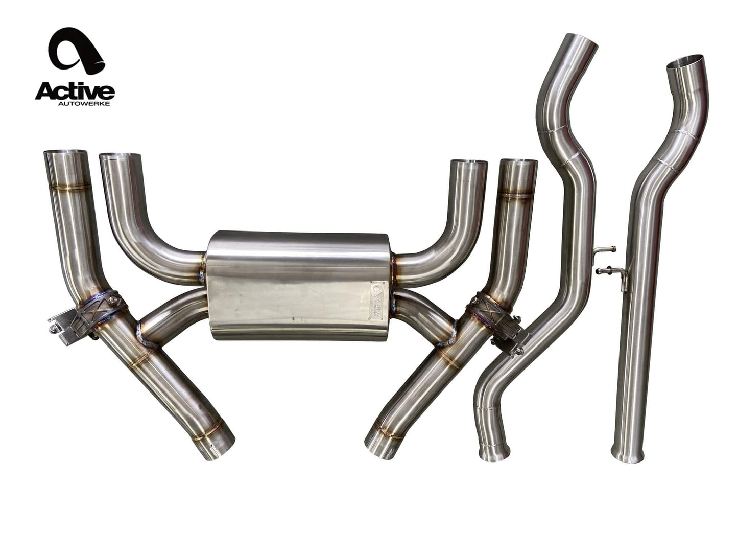 Active Autowerke BMW F87 LCI M2 Competition Valved Rear Axle-Back Exhaust - ML Performance US