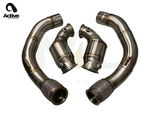 Active Autowerke BMW S63 F90 F91 F92 F93 Sport Cat Downpipe (M5 & M8) - ML Performance US