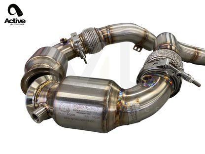 Active Autowerke BMW S63 F90 F91 F92 F93 Sport Cat Downpipe (M5 & M8) - ML Performance US