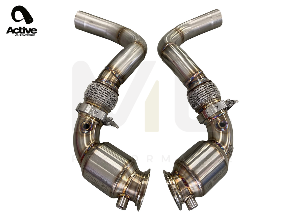 Active Autowerke BMW S63 F90 F91 F92 F93 Sport Cat Downpipe (M5 & M8) - ML Performance US