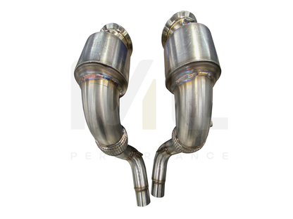 Active Autowerke BMW S63 N63 E70 E71 F85 F86 Sport Cat Downpipe (Inc. X5 50ix, X6 50ix, X5 M & X6 M) - ML Performance US