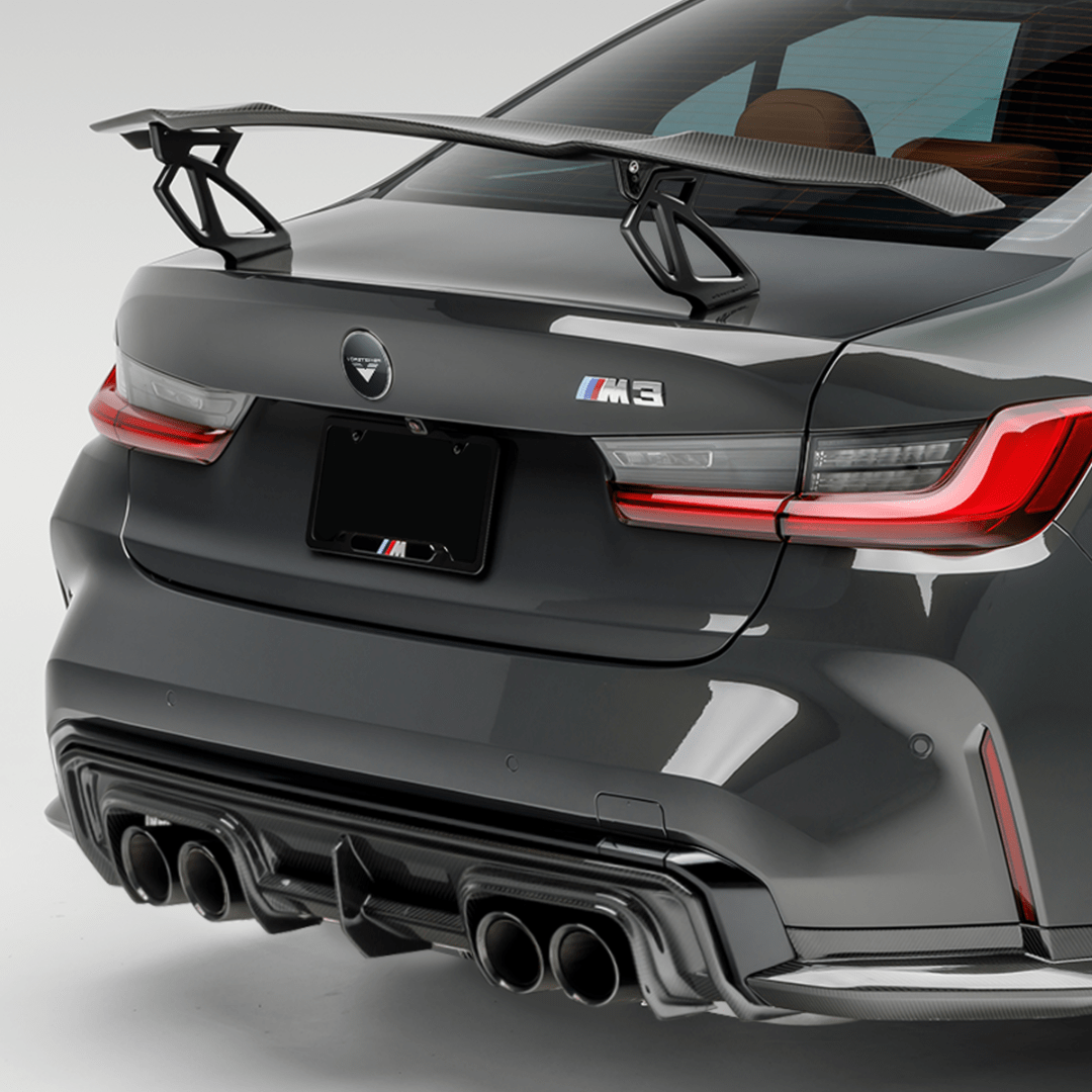 Vorsteiner BMV3375 BMW G8X M3 | M4 Carbon Fiber Aero Wing Blade with Matte Black Uprights