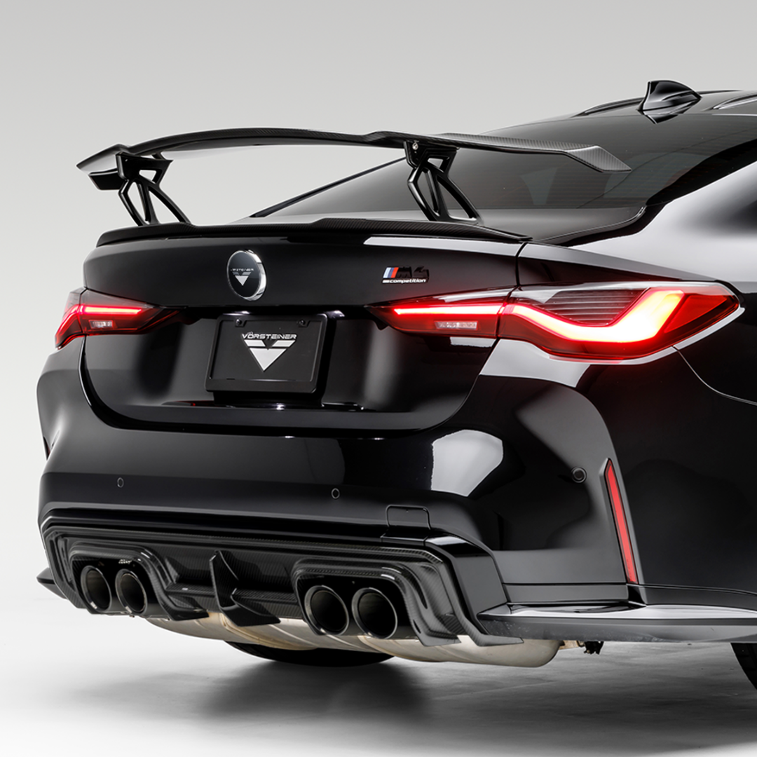 Vorsteiner BMV3375 BMW G8X M3 | M4 Carbon Fiber Aero Wing Blade with Matte Black Uprights