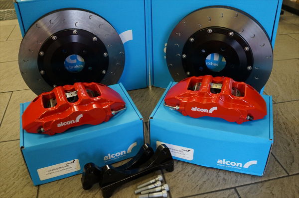 Alcon F97Y02-07F7F-RED 365mm Front Brake Kit: Evo 4-9 - RED Callipers Kit