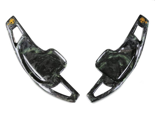 Armaspeed BMW F30 F31 F32 F36 Luminous Green Forged Carbon Fibre Paddle Shifter (Inc. 330i, 340i, 435dx, 440i)