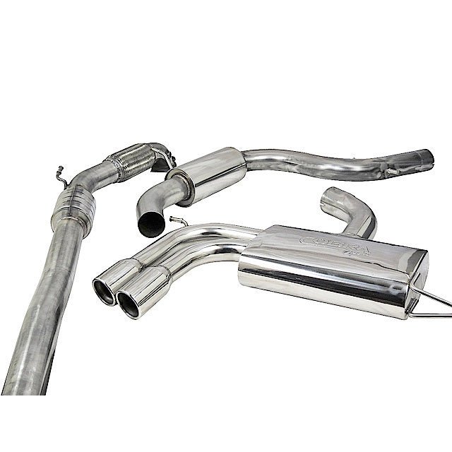 Cobra Exhaust Audi A3 (8P) 2.0 TFSI 2WD (3 Door) Turbo Back Performance Exhaust