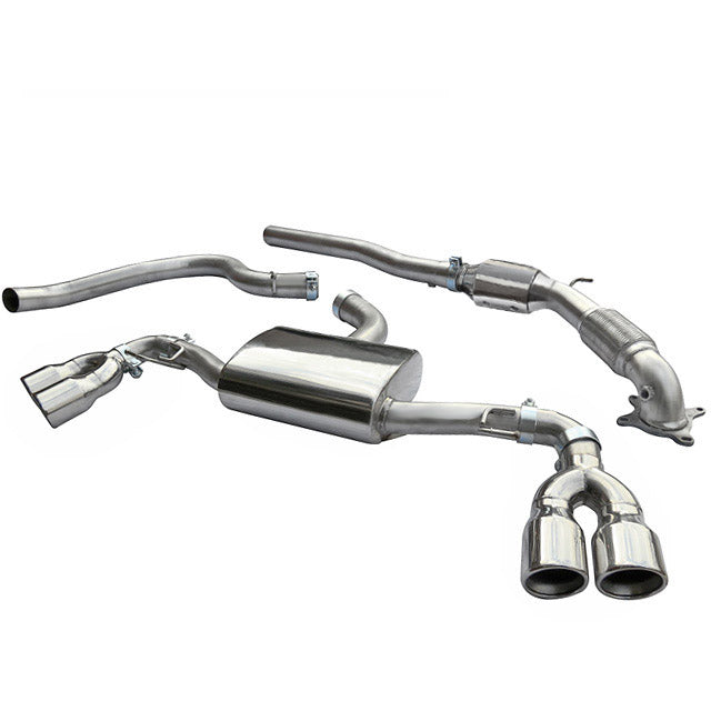 Cobra Exhaust Audi TT (Mk2) 1.8/2.0 TFSI (2WD) (2007-11) Turbo Back Performance Exhaust