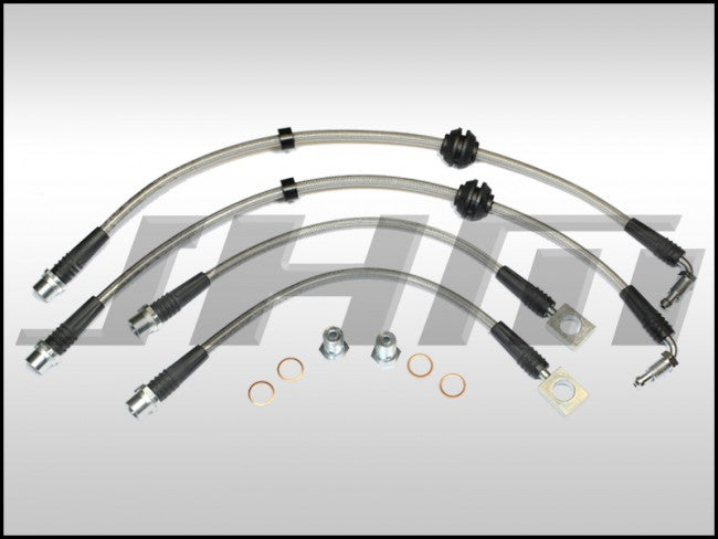 JHM Brake Line Kit-Stainless (JHM) Front and Rear Lines for B7-RS4