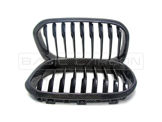 Basic Carbon BMW F20 F21 LCI Carbon Fibre Kidney Grille (Inc. 125i, M135i & M140i)