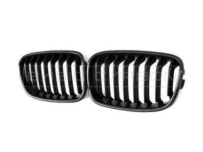Basic Carbon BMW F20 F21 LCI Carbon Fibre Kidney Grille (Inc. 125i, M135i & M140i)