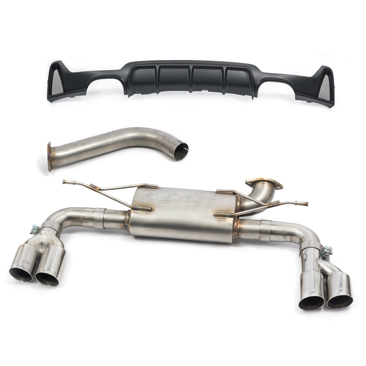 Cobra Exhaust BMW 420D (F32/F33/F36) (13-20) Quad Exit M4 Style Performance Exhaust Conversion