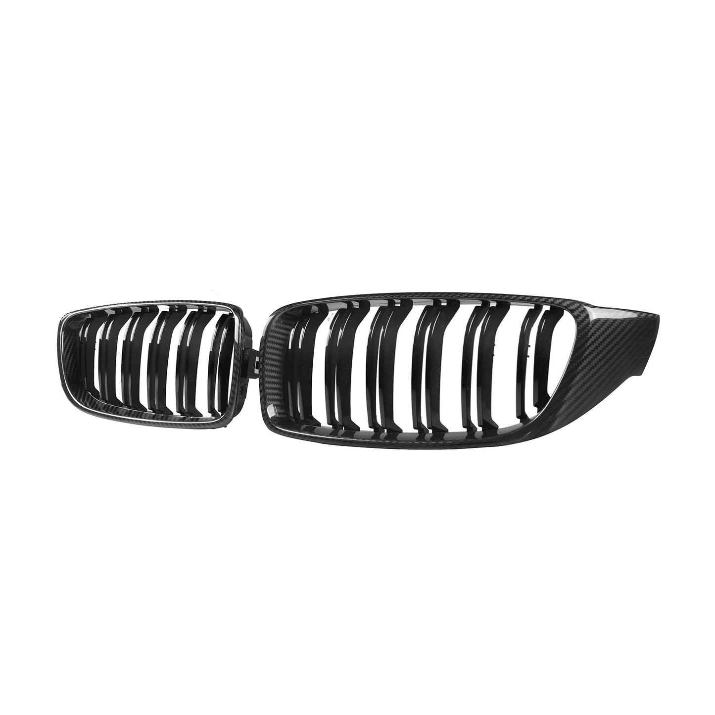 MHC BMW M3/M4 Premium Front Grilles In Pre Preg Carbon Fibre & Gloss Black (F80/F82/F83)