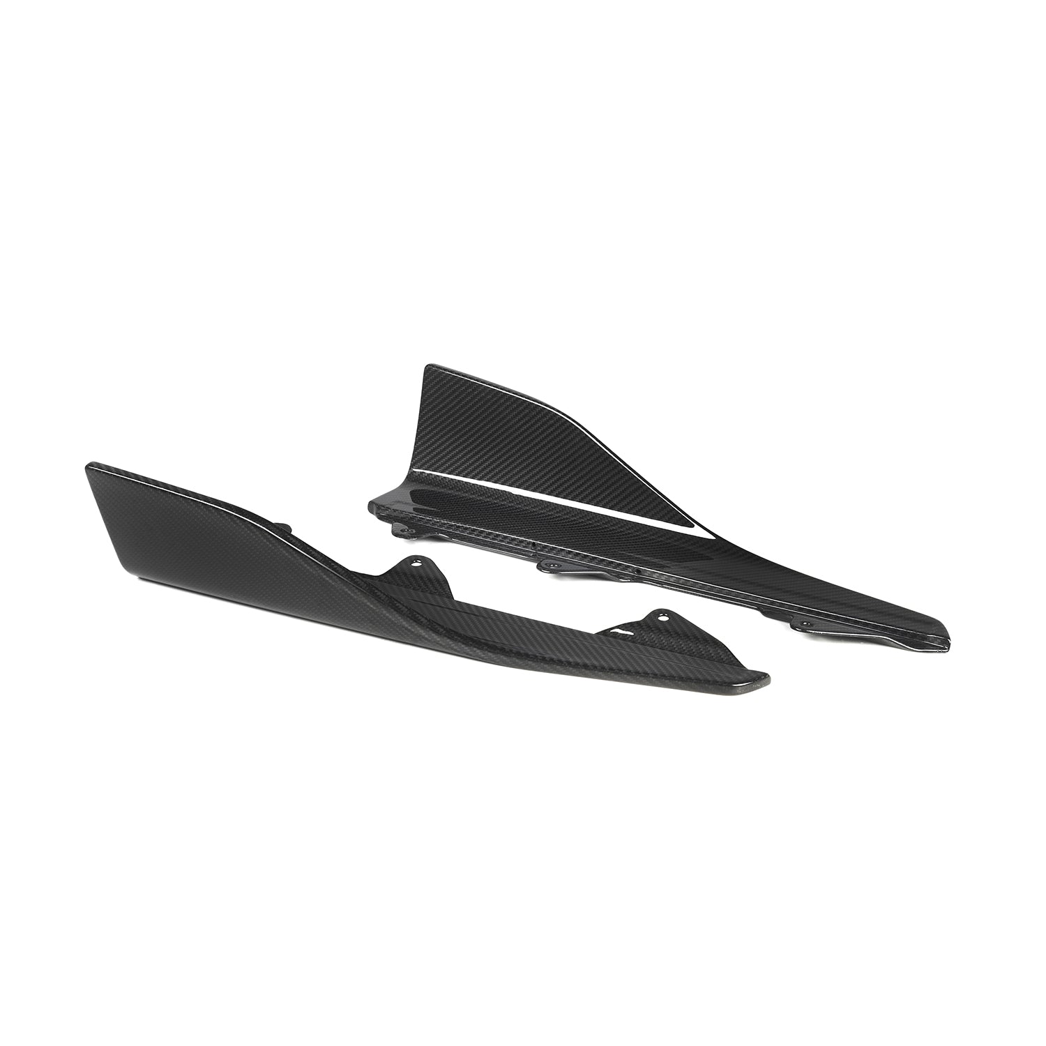 MHC BMW M2 F87 Performance Style Side Winglets In Gloss Pre Preg Carbon Fibre (F87 InC Competition)