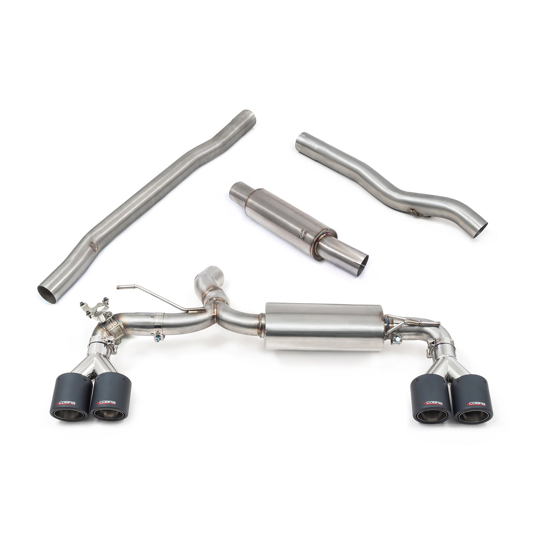 Cobra Exhaust BMW M135i (F40) Quad Exit M3 Style Cat Back Performance Exhaust