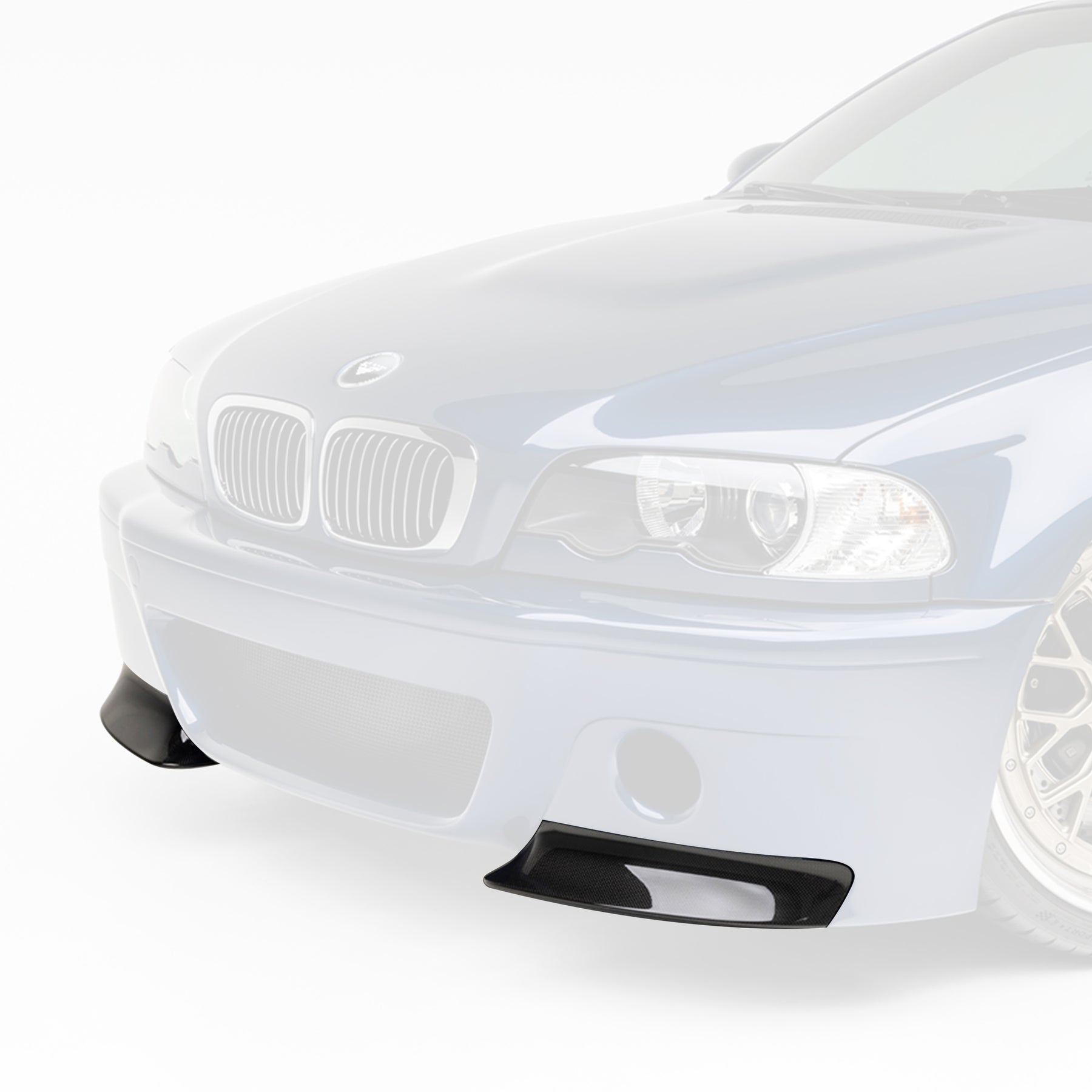Vorsteiner BMV4625 BMW E46 M3 V-CSL Aero Front Bumper Splitters (Replacement)