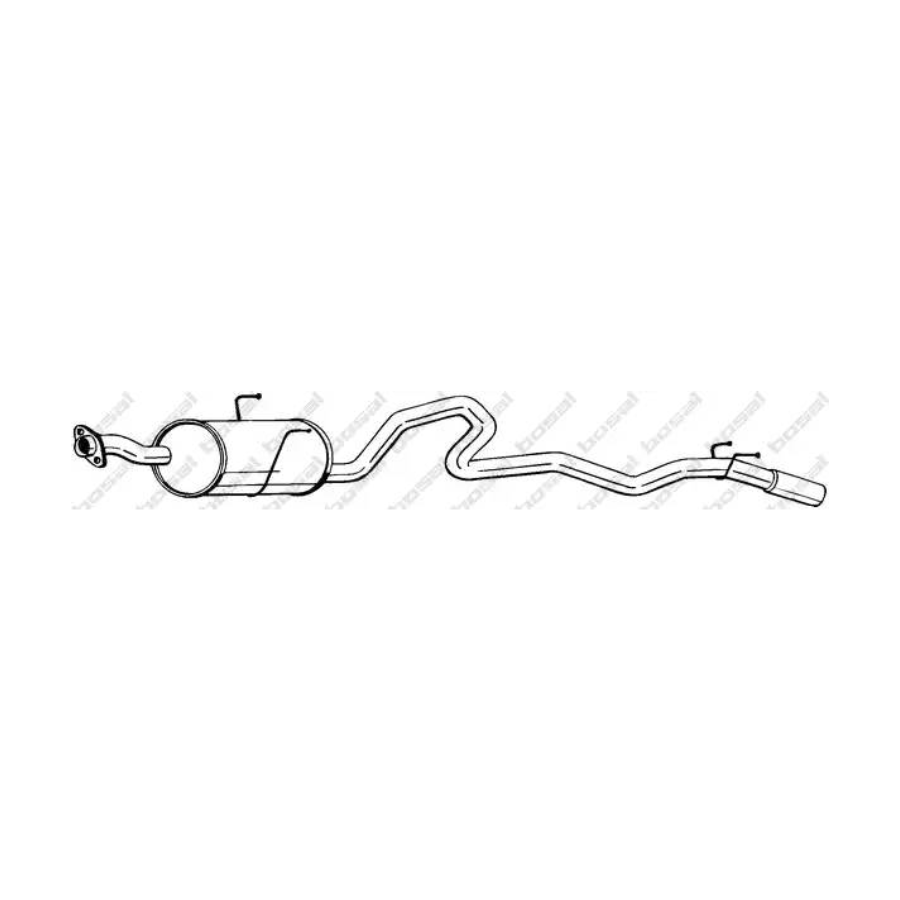 Bosal 287-231 Rear Silencer for Toyota Hiace