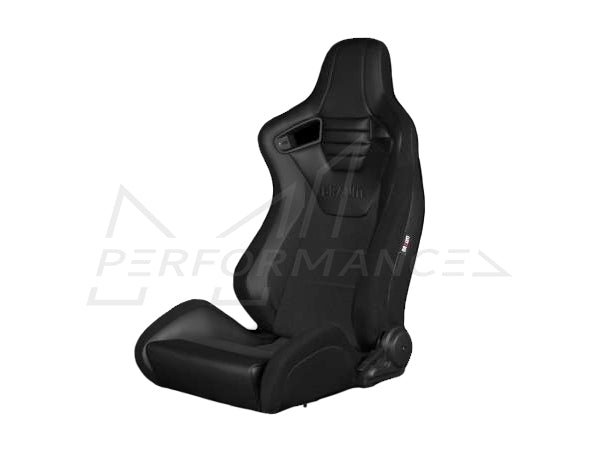 BRAUM Elite-S Series Black Leatherette Racing Seats - Pair