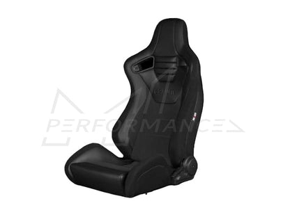 BRAUM Elite-S Series Black Leatherette Racing Seats - Pair