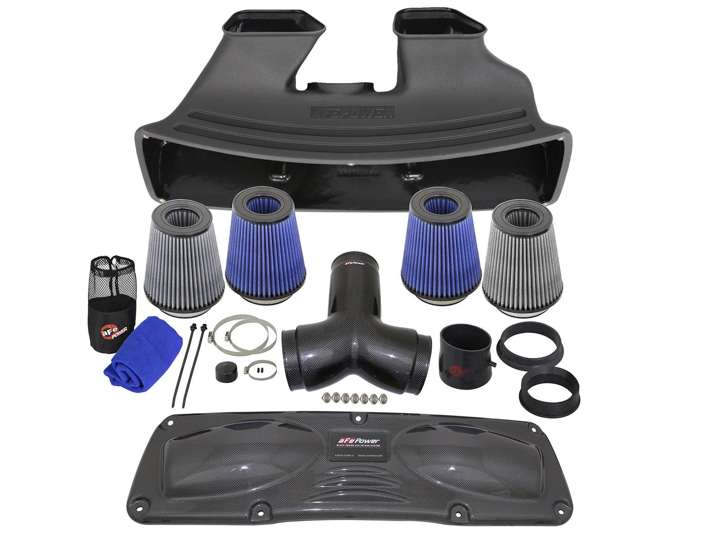 aFe Porsche Black Series Cold Air Intake System (911 Carrera 4/4S/S H6) ML Performance US