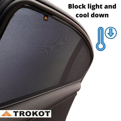 Heyner TROFTF Ford Turneo Custom 2012-Onwards - Front Windows Shades Set Of 2Pcs. (Moving Part Only)