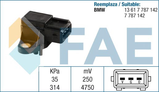 FAE AE15028 Intake Manifold Pressure Sensor