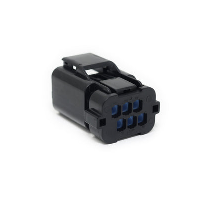 Precision Raceworks 6 Pin 90 Degree Bulkhead Connector