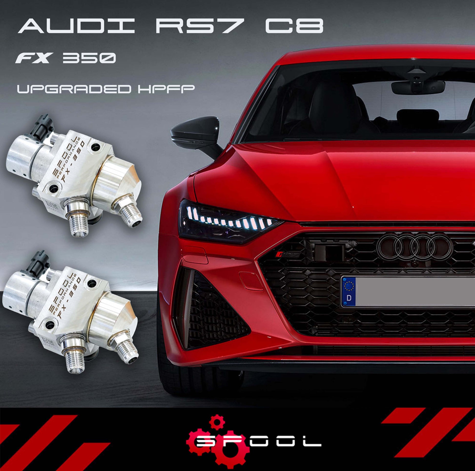 Spool Performance Audi C8 RS7 Sportback FX-350 Upgraded High Pressure Fuel Pump System