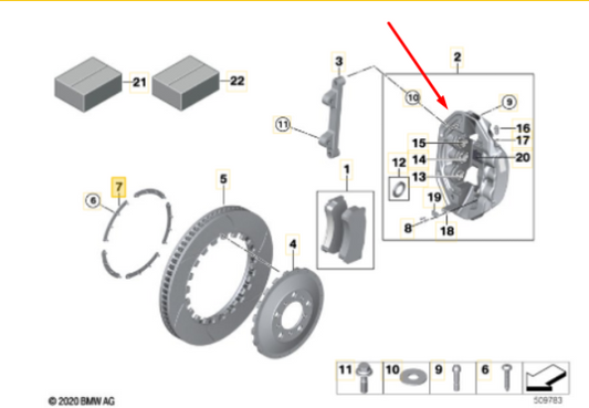 Alcon CAR8949Y46PES-L Caliper CAR8949 27.0/31.8/38.1 (4489)(25mm PAD) LEFT