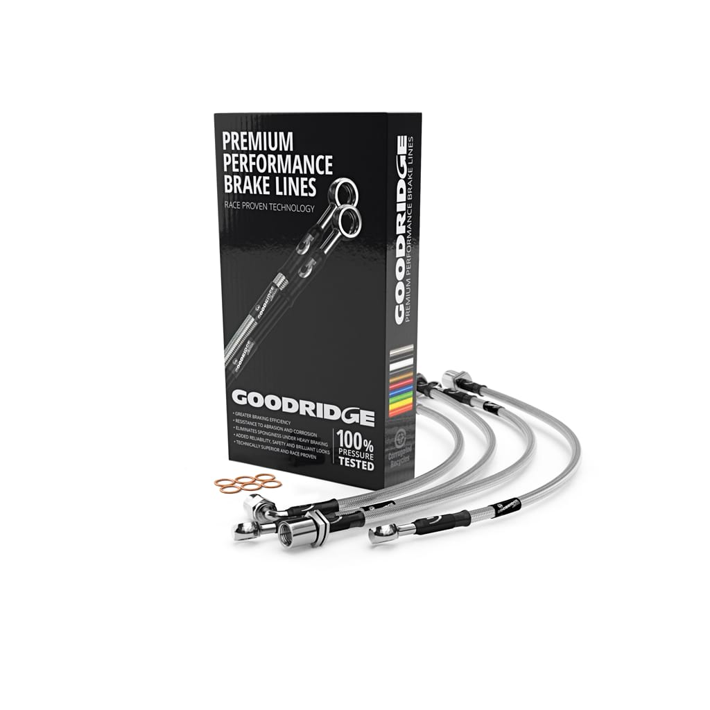 Goodridge SBW0900-6 BMW E36 6 Line Braided Brake Hose Lines Kit (Inc. M3)