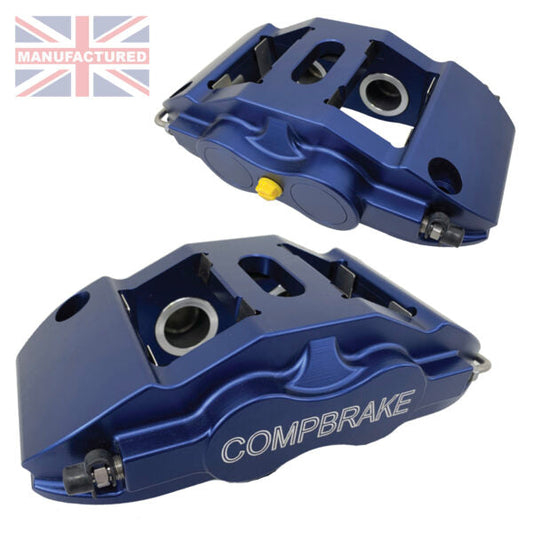 Compbrake CMB-PR13 Pro Race 13 Calipers 4 Pot Blue One-Piece Billet Aluminium (Pair)