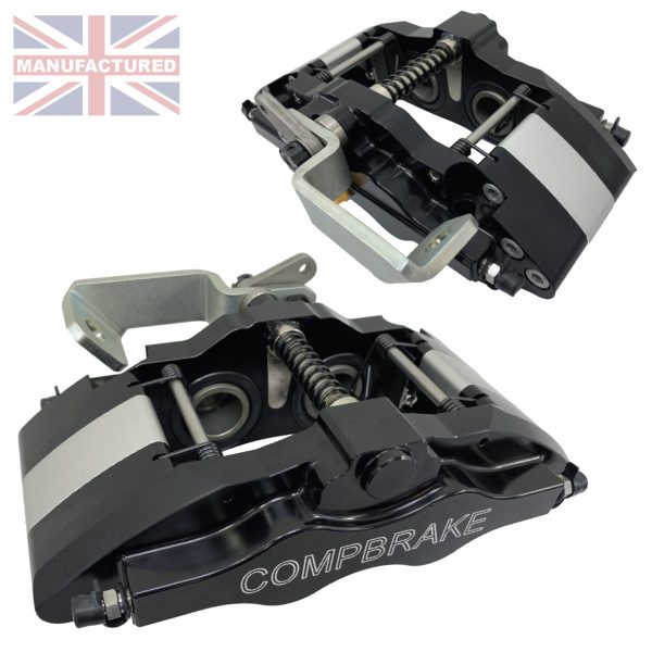 Compbrake CMB-PRO14-HB-28-BLK Rear Cable Handbrake Calipers Black (Pair)