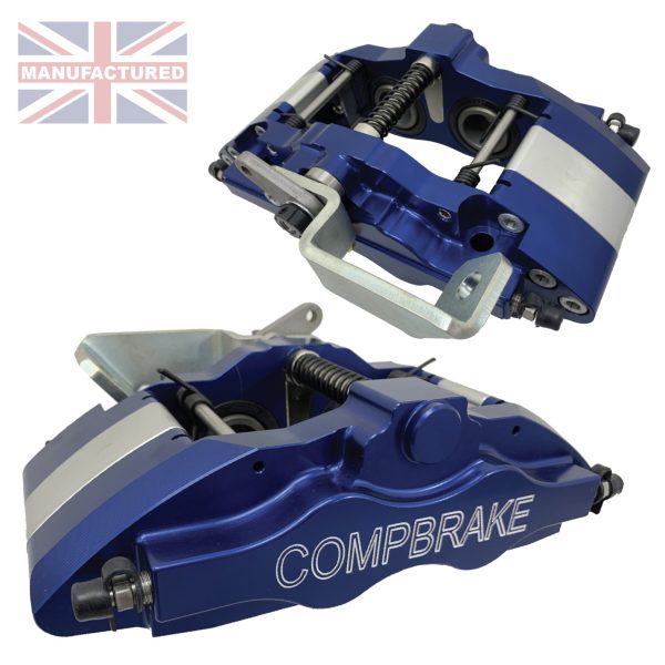 Compbrake CMB-PRO14-HB-28-B Rear Cable Handbrake Calipers Blue (Pair)