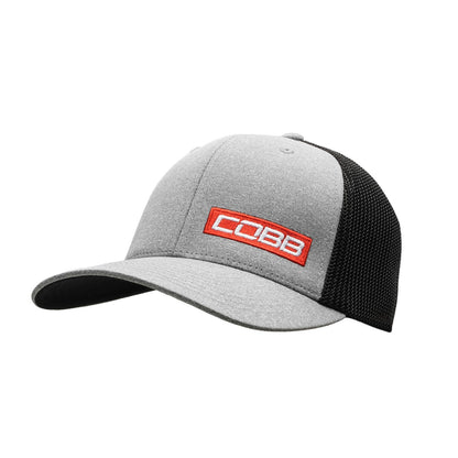 COBB CO-CAP-GRAY-MESH COBB TUNING MESH 2-TONE STRETCH CAP - HEATHER/BLACK