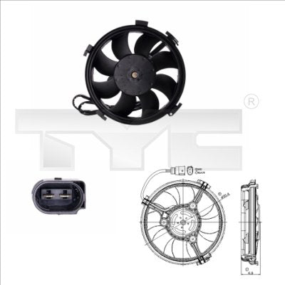 TYC TYC837-0016 Engine Cooling Fan
