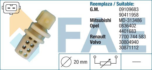 FAE AE33520 Intake Air Temperature Sensor