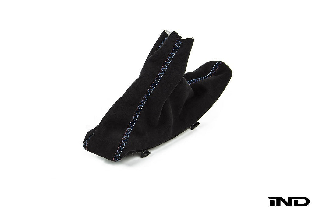 IND E9X M3 Tri-Color Stitched Alcantara E-Brake Boot