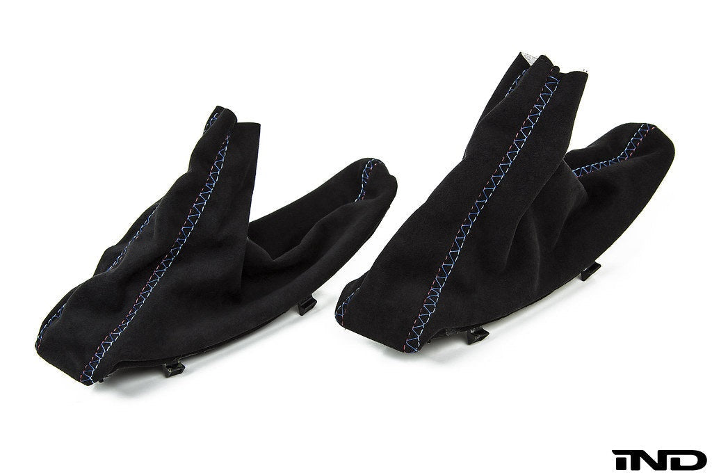IND E9X M3 Tri-Color Stitched Alcantara E-Brake Boot