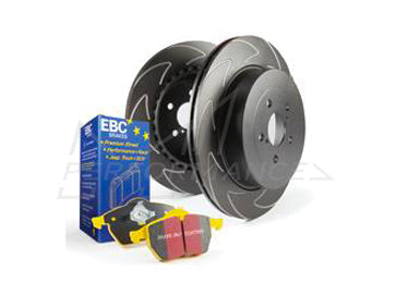 EBC Audi 8X Yellowstuff 4000 Series Front Sport Brake Pads & BSD Series Sport Discs Kit - ATE Caliper (S1 & A1) | ML Performance US