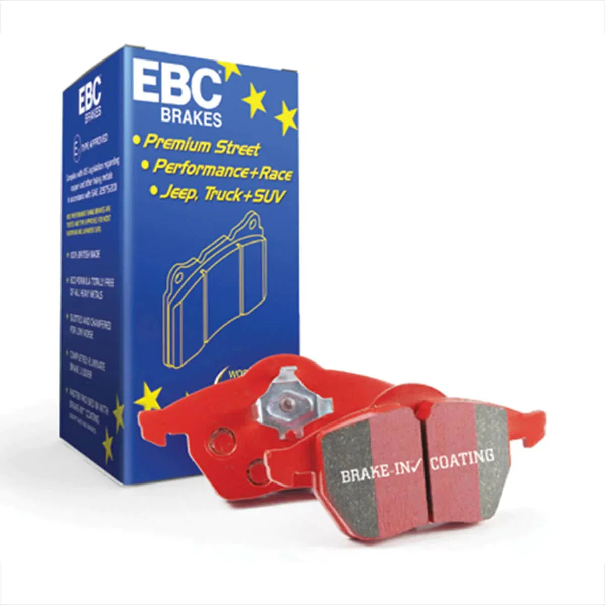 EBC Audi Seat Skoda Volkswagen Redstuff Sport Front Brake Pads - ATE Caliper (Inc. 8L A3, 8L S3, MK3 Golf & MK4 Polo) (Pair)