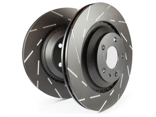 EBC MINI F54 F55 F57 F60 USR Series Fine Slotted Brake Discs Front Discs (Inc. Cooper, Cooper Clubman & Countryman) - ML Performance US