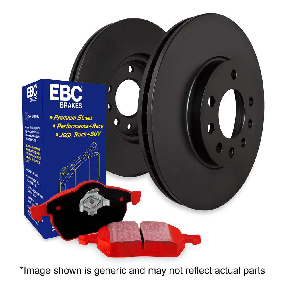 EBC Mercedes-Benz W/S/C204 W/S212 C218 Redstuff 3000 Series Rear Sport Brake Pads & Premium OE Replacement Front Discs - TRW Caliper | ML Performance US