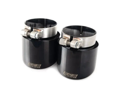 ECS VW MK7.5 Golf GTI 4" OE Fit Black Chrome Exhaust Tips - Pair