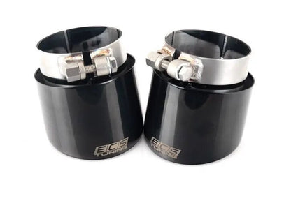 ECS VW MK7.5 Golf GTI 4" OE Fit Black Chrome Exhaust Tips - Pair